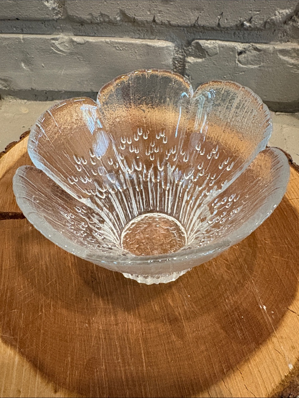 VTG Heina Series Art Glass Candle Holder Vase by Pertti Kallioinen